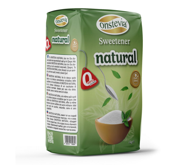 ONSTEVIA NATURAL SWEETENER WITH NATURAL STEVIA IN PAPER BAG OF 1 KG