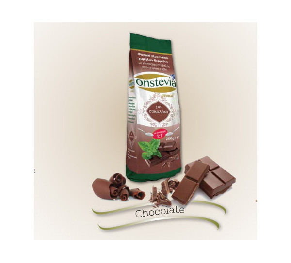ONSTEVIA SWEETENER WITH CHOCOLATE EXTRACT 250gr.